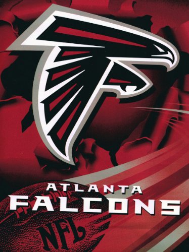 NFL Football Atlanta Falcons Royal Plush Raschel Throw Blanket Twin Size 60