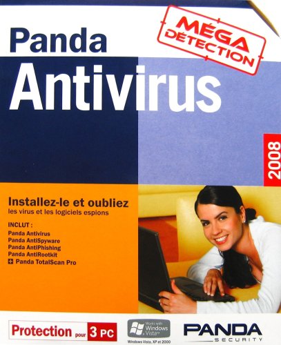 Panda Antivirus 2008 - Ensemble complet + 1 an de services - 3 PC - CD - Win - fran�ais