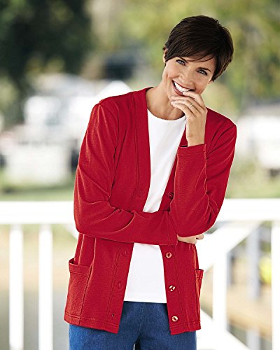 UltraSofts by National UltraSofts Button-Front Knit Cardigan