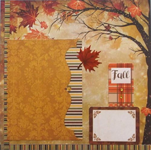 Fall Autumn Scrapbook Page Premade