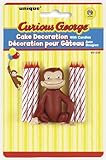 Curious George Cake Decoration and Candles, 6ct