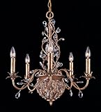 IMAGE OF Crystorama Seven Light Clear Crystal Gold Leaf Chandelier