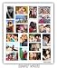 Poster Pocket "SIMPLY WHITE" Custom Picture Photo Collage, 20 Opening, Holds 20 4 X 6 Photos, Flexible Plastic Frame, Album, Wall, Dormroom, Friends, Family, Display, Gallery, Scrapbook, Presentation, 4x6, 6x4, Jumbo, Large, Pictures, Pics, Imag