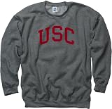 USC Trojans Dark Heather Arch Crewneck Sweatshirt