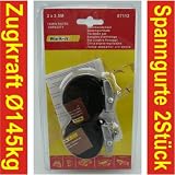 Produkt-Bild: Zurrgurt Spanngurt Gep&auml;ckgurt 80kg 2er Set 2cm x 2,5m