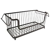 InterDesign York Lyra Open Basket, Bronze, 12-Inch