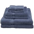 Pike Street 100-Percent Egyptian Cotton 725-Gram 6-Piece Towel Set, Wedgewood