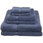 Pike Street 100-Percent Egyptian Cotton 725-Gram 6-Piece Towel Set, Wedgewood
