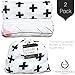 Kaydee Baby Certified Organic Cotton Fitted Crib Sheets - Set of 2 - Variety of Options Available (Black White)
