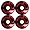 Spitfire Black Bighead Color Series 50mm High Performance Skateboard Wheel (Set of 4)