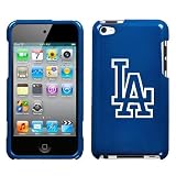 APPLE IPOD TOUCH ITOUCH 4 4TH WHITE LA DODGERS OUTLINE ON A BLUE HARD CASE COVER