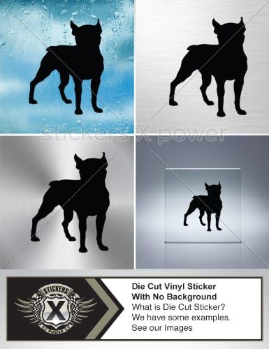 Decals Stickers Dog Guard Car Window Wall Art Decor Garage Door Laptop Roommates Mobile Size: 5 X 3.9 Inches Black