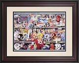 Framed 10.5 x 14 Super Bowl XXV Program Print | Details: 1991, Giants vs Bills