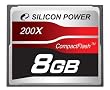 SILICONPOWER 200�{��CF�J�[�h 8GB  SP008GBCFC200V10
