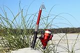 2.1m (~7ft) Telescoping Fiberglass Rod & Reel Combo