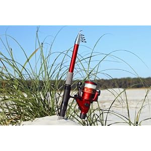 6 Foot 11 Inches Telescoping Fiberglass Rod & Reel Combo