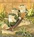 Frogs on a Slide Yard Decor Garden Statue Sculpture