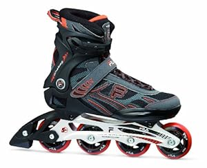 Fila Herren Inlineskate Phobos, Schwarz/Rot, 10.5, 010614212