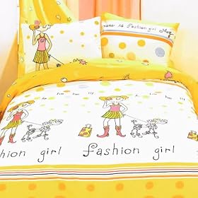 Blancho Bedding - [Fashion Girl(Serene City)] 100% Cotton Comforter Cover/Duvet Cover Set