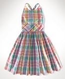Ralph Lauren Girls Dress, Madras Plaid Dress