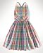 Apparel : Ralph Lauren Girls Dress, Madras Plaid Dress