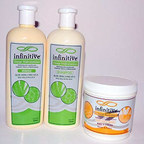 Infinitive Deep Hidratation - shampoo, rinse, and hair treatment package