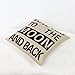 Wonder4 Love You to The Moon and Back Sofa Pillow Case, 18 x 18 Cotton Linen Fabric (3C)