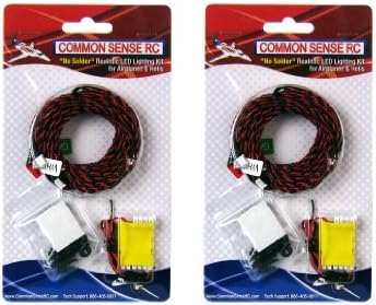 2-Pack of Realistic LED Lighting Kits for Airplanes and Helicopters