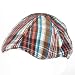 Plaid Summer 6 panel Ivy Driver Hat Blue Orange with Multi-Colors M/L