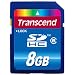 Transcend 8 GB  SDHC Class 6 Flash Memory Card TS8GSDHC6E