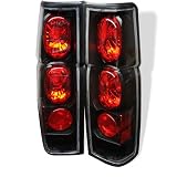 86-97 Nissan Hardbody Euro Taillights - JDM Black 