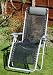 Continental Glider Garden Recliner Chair Navy Blue