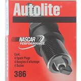 4 Autolite Spark Plugs #386 