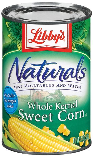 Libbys Naturals Whole Kernel Sweet Corn, 15-Ounce Cans (Pack of 12)