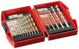 Mibro 871490 Titanium Coated Extra Life Drill Bit and Super Masonry
Drill Bit Set, 17-Piece