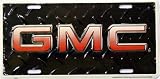 LP - 223 GMC Diamond Plate Black License Plate - 2478