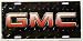 LP - 223 GMC Diamond Plate Black License Plate - 2478