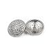 30PCS Clothes Button - Retro Hollow Sewing Button Shank Round Shaped Metal Button Set for Men Women Blazer, Coat, Uniform, Shirt, Suit and Jacket (Silver, 25mm)