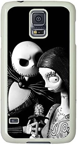 S5 Case, Galaxy S5 Case, Unique Design The Nightmare Before Christmas Samsung Galaxy S5 Hard PC Plastic White Case Protective Shockproof Case Cover for New Galaxy S5