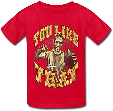 RIen Big Boy's Girl's Kirk Cousins You Like That Icon Kids T-Shirt - M Red