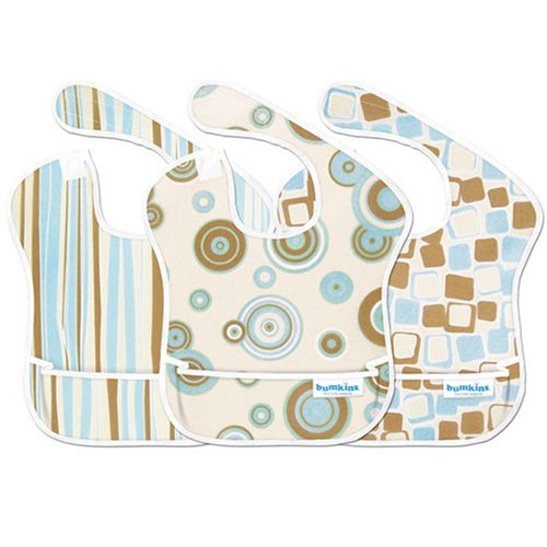 Bumkins Waterproof SuperBib 3-Pack - Boy Elements Prints