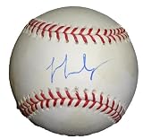 JJ Hardy Autographed Official Major League Baseball W/PROOF, Picture of JJ Signing For Us, Minnesota Twins, Milwaukee Brewers