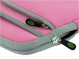 HP Mini 311-1000NR 11.6-Inch Netbook Sleeve Case - (Inivisible Zipper Tri-Pocket Pink)