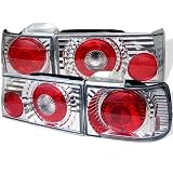 90-91 Honda Accord Euro Taillights - Chrome 