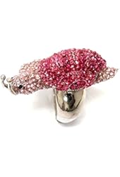 Crystal Deco Snail Stretch Adjustable Ring / AZRIFR169-SPI