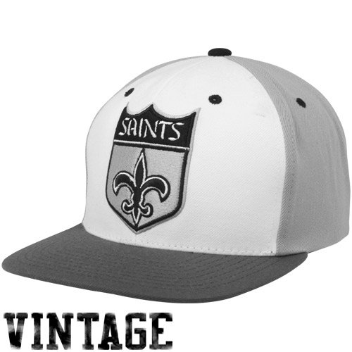 Mitchell & Ness New Orleans Saints Greytones Snapback Adjustable Hat