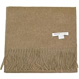 Light Brown Cashmere Scarf for Men & Women-100% Pure Cashmere Scarf Made in Scotland-Scottish Cashmere Scarf