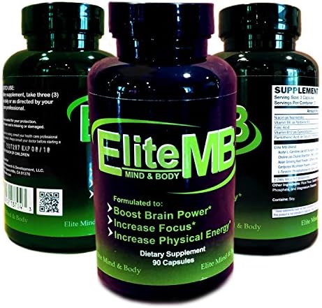 Best Brain Supplement Best Nootropic Brain Energy, Brain Enhancer, Brain Focus, Brain Health, Brain Memory By Elite Mb