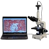 AmScope 40X-2000X Siedentopf Trinocular Compound 3W LED Microscope + 10MP Digital Camera