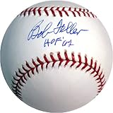 Bob Feller Hand Signed HOF 62 Baseball